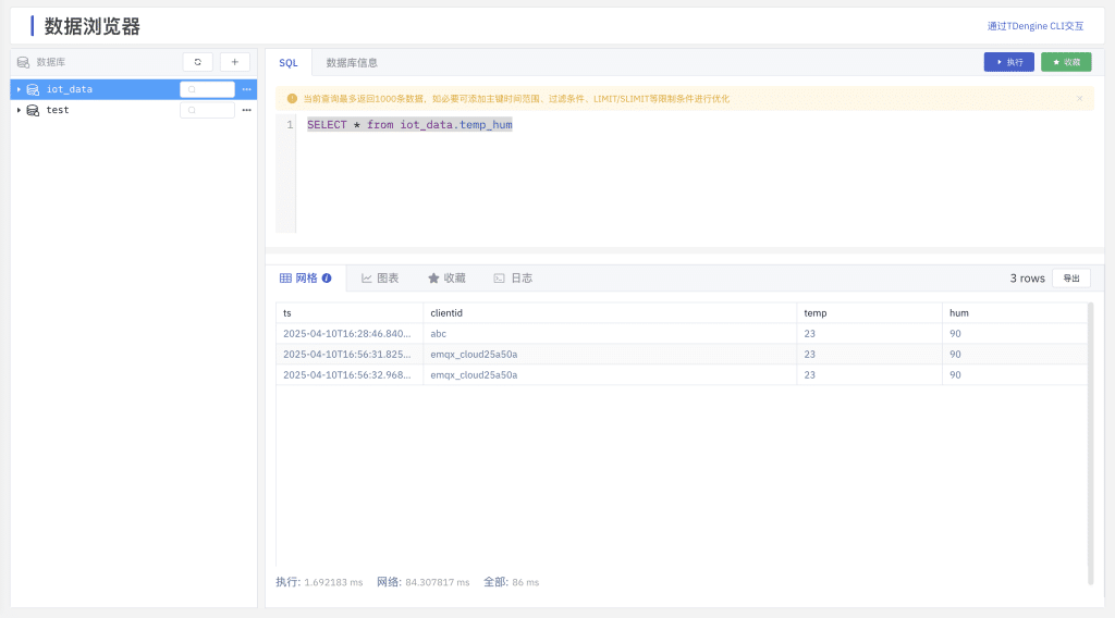 EMQX Cloud 、TDengine Cloud 實現(xiàn)數(shù)據(jù)互通！聯(lián)手打造端到端云上大數(shù)據(jù)解決方案 - TDengine Database 時序數(shù)據(jù)庫